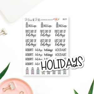 Stickers: Assorted Holiday Scripts