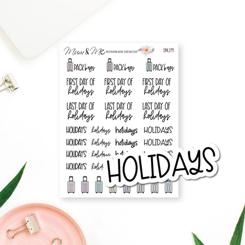 Stickers: Assorted Holiday Scripts