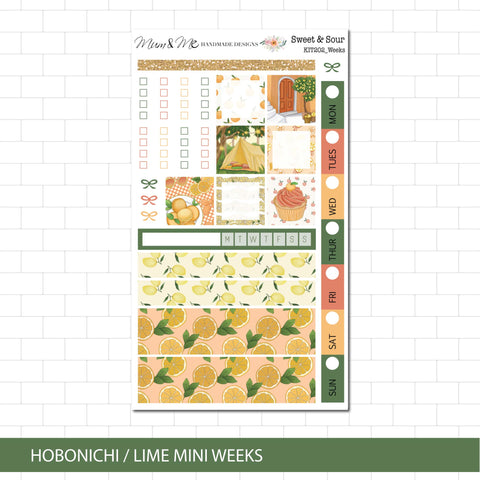 Hobonichi/Lime Weeks: Sweet & Sour