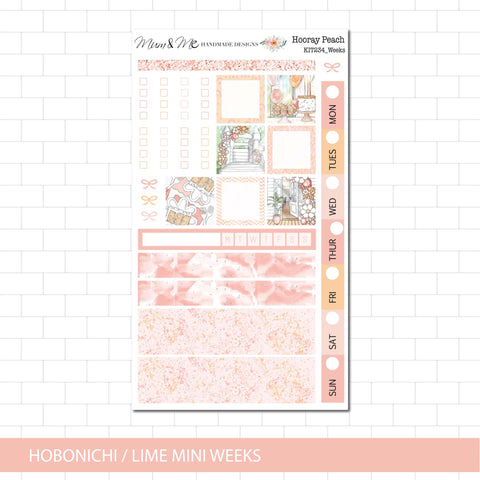 Hobonichi/Lime Weeks: Hooray Peach