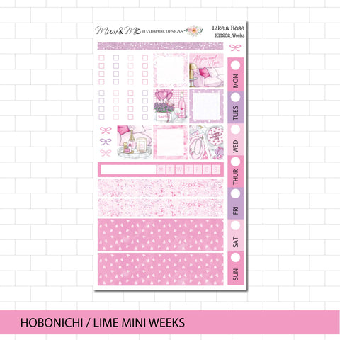 Hobonichi/Lime Weeks: Like a Rose