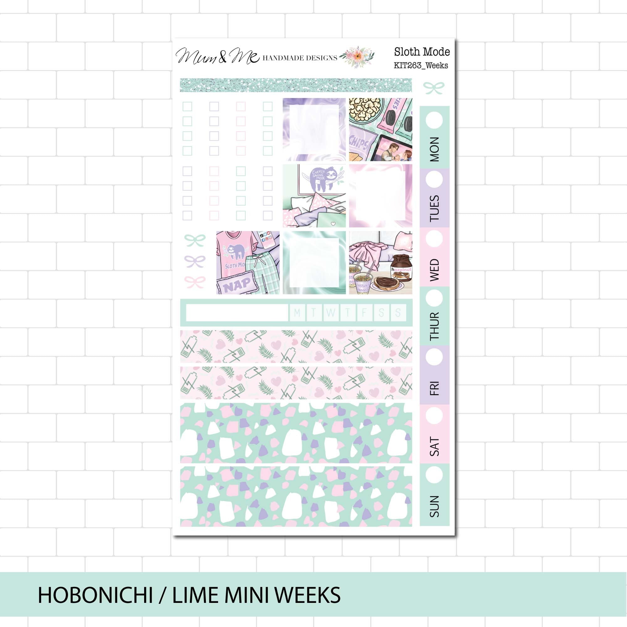 Hobonichi/Lime Weeks: Sloth Mode