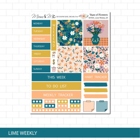 Lime Weekly: Vase of Flowers