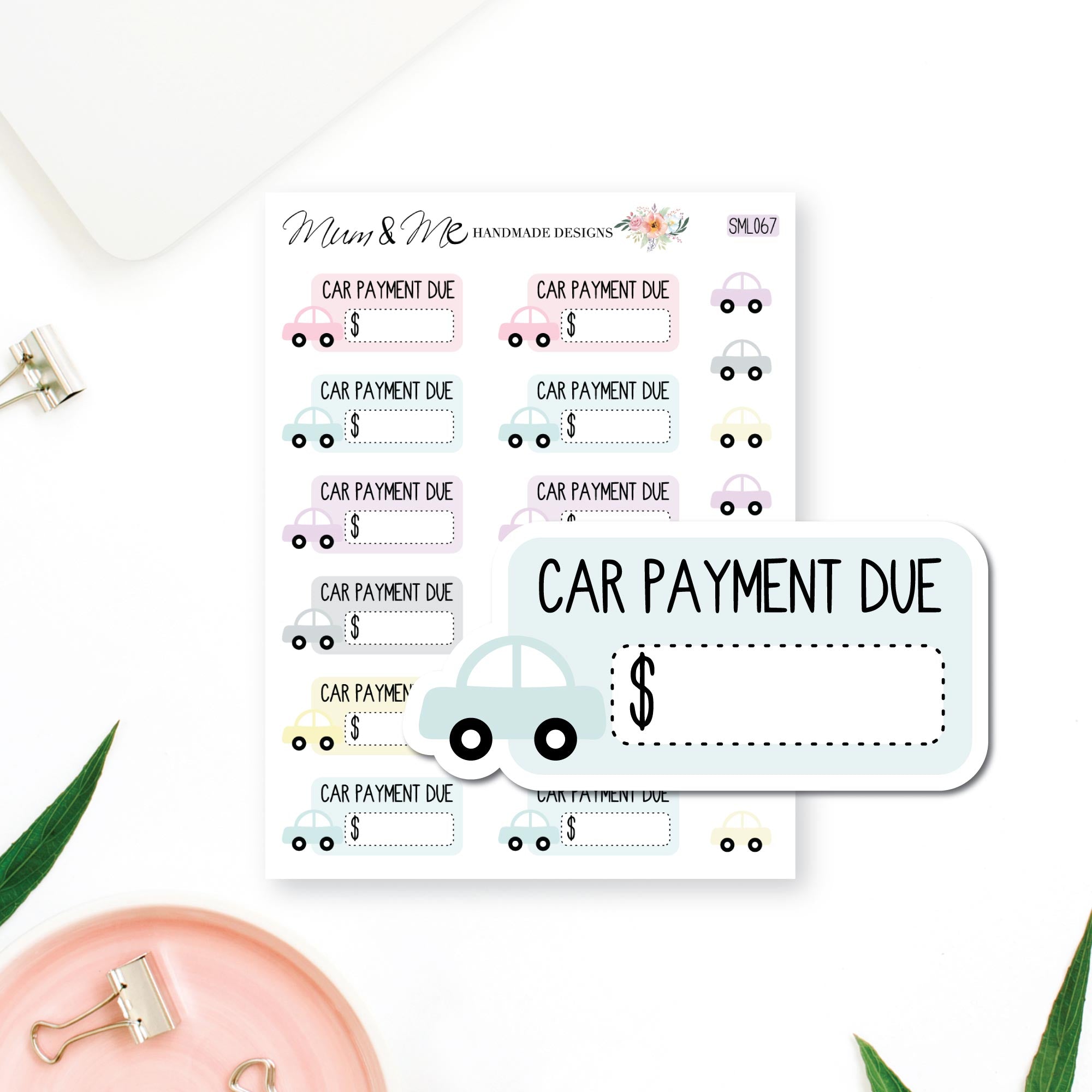 Stickers - Car Payment Due