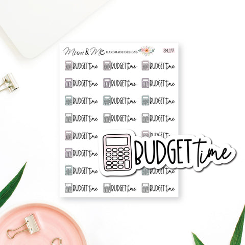 Stickers: Budget Time