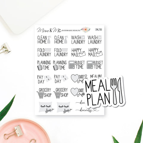 Stickers: Assorted Script Icons