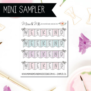 Mini Sampler: Weekend Banners