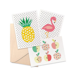 Set of 3 - Blank Greeting Cards by mumandmehandmadedesigns- An Australian Online Stationery and Card Shop
