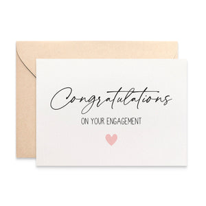 Congratulations Engagement Greeting Card by mumandmehandmadedesigns- An Australian Online Stationery and Card Shop