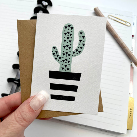 Single (1): MINI Card - Cactus