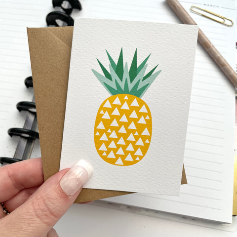 Single (1): MINI Card - Pineapple