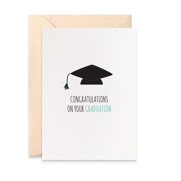 Graduation Cap Greeting Card by mumandmehandmadedesigns- An Australian Online Stationery and Card Shop