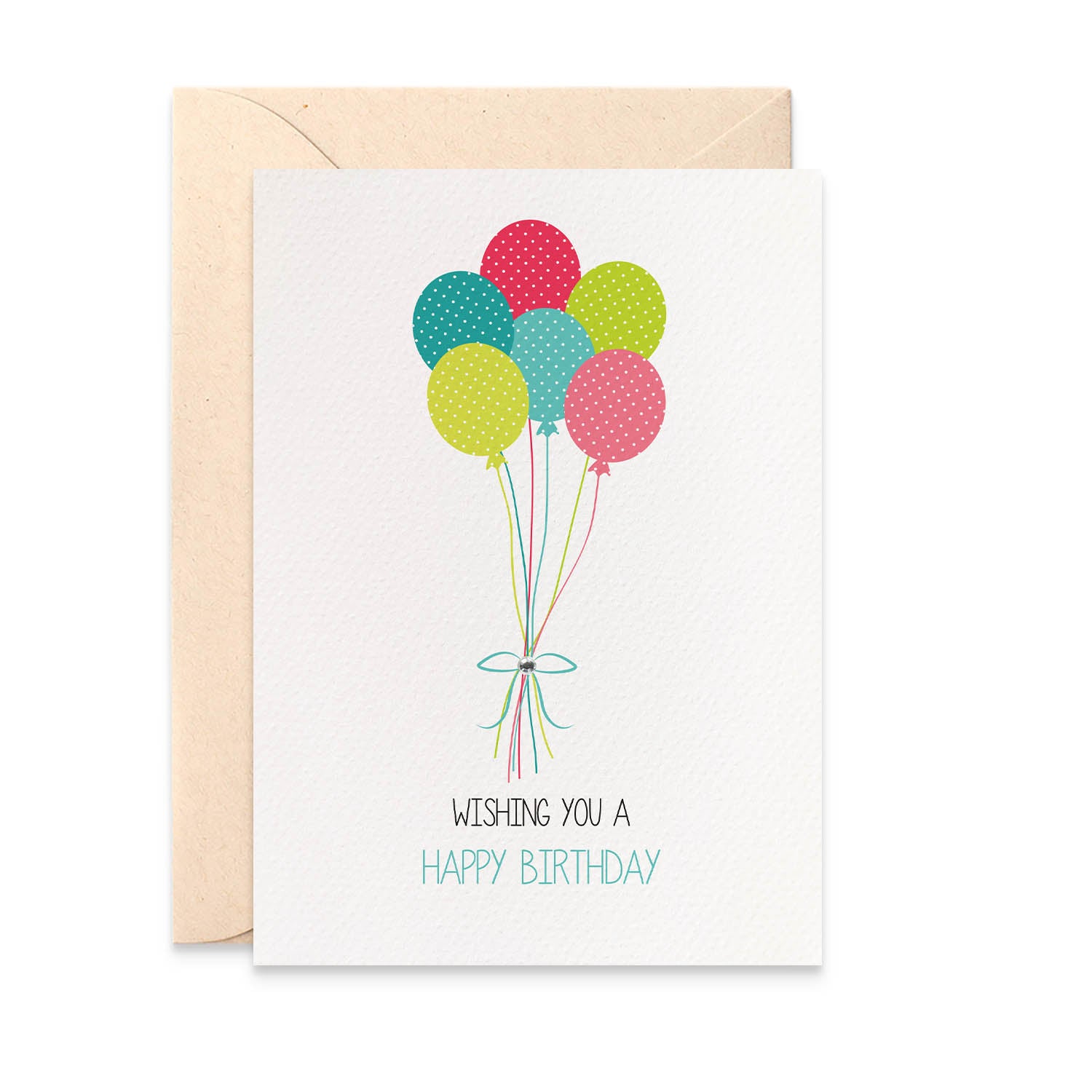 Birthday Balloons Greeting Card by mumandmehandmadedesigns- An Australian Online Stationery and Card Shop