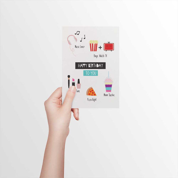 Teenage Girl Items Greeting Card by mumandmehandmadedesigns- An Australian Online Stationery and Card Shop