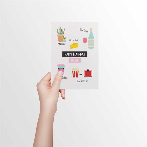 Female Items Greeting Card by mumandmehandmadedesigns- An Australian Online Stationery and Card Shop