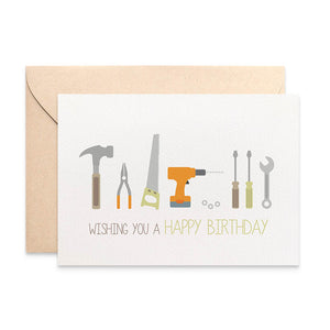 Tools Greeting Card by mumandmehandmadedesigns- An Australian Online Stationery and Card Shop