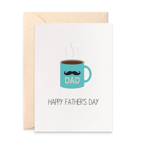 Hot Coffee Mug Greeting Card by mumandmehandmadedesigns- An Australian Online Stationery and Card Shop