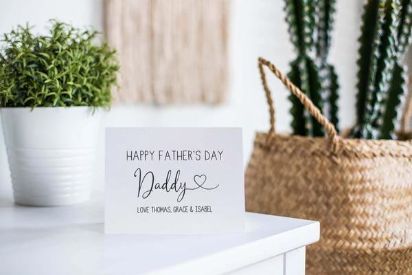 Personalised Father's Day Greeting Card by mumandmehandmadedesigns- An Australian Online Stationery and Card Shop