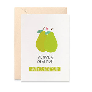 We Make a Great Pear Greeting Card by mumandmehandmadedesigns- An Australian Online Stationery and Card Shop