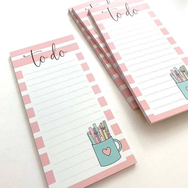 Pink Pen Mug Notepad DL