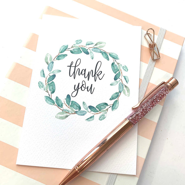 Set of 3 - Thank You Greeting Cards by mumandmehandmadedesigns- An Australian Online Stationery and Card Shop