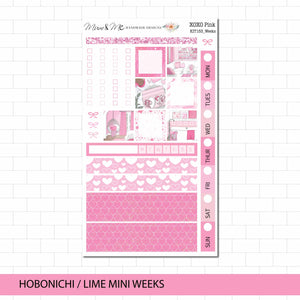 Hobonichi/Lime Weeks: XOXO Pink
