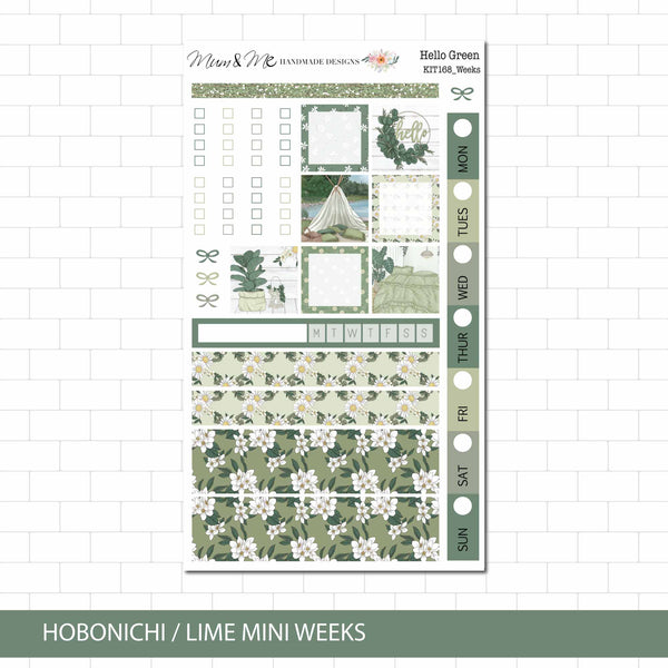 Hobonichi/Lime Weeks: Hello Green