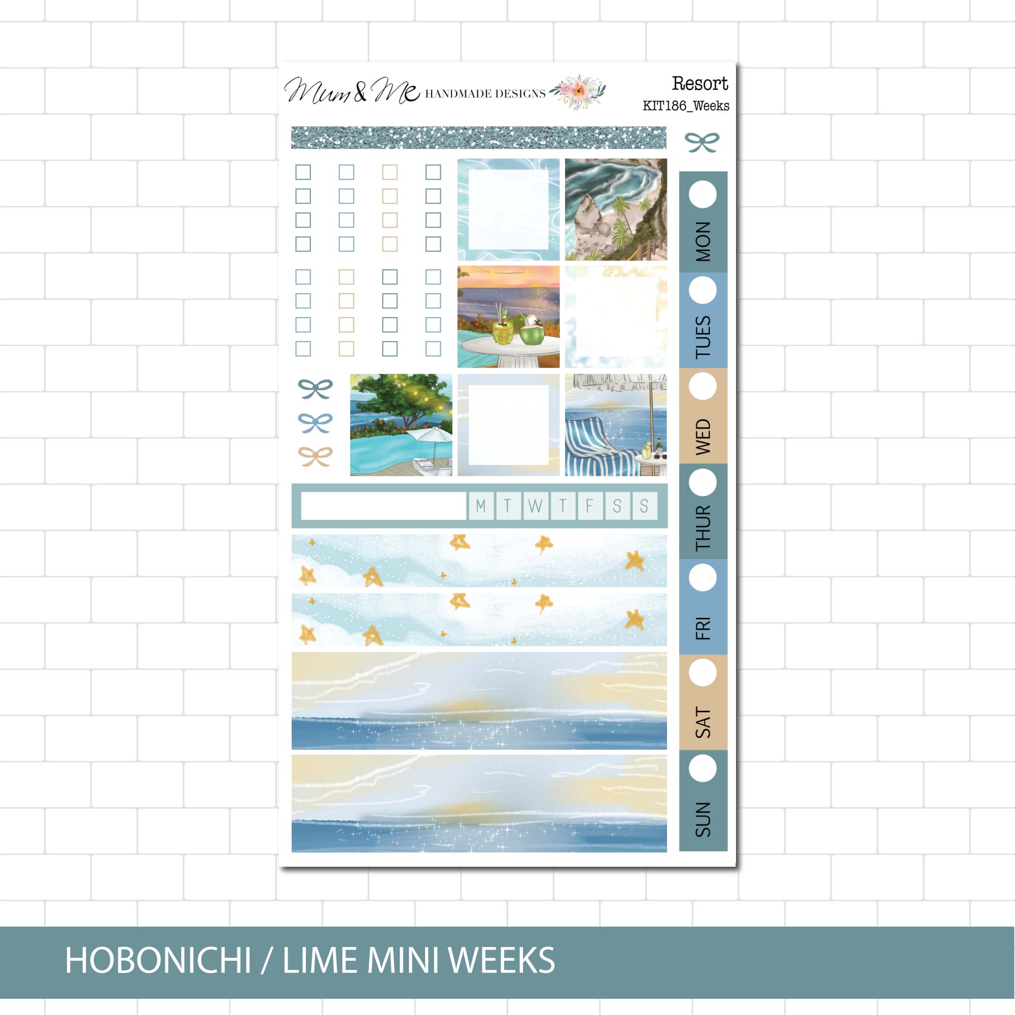 Hobonichi/Lime Weeks: Resort