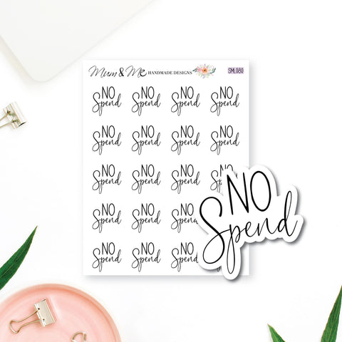 Stickers: No Spend