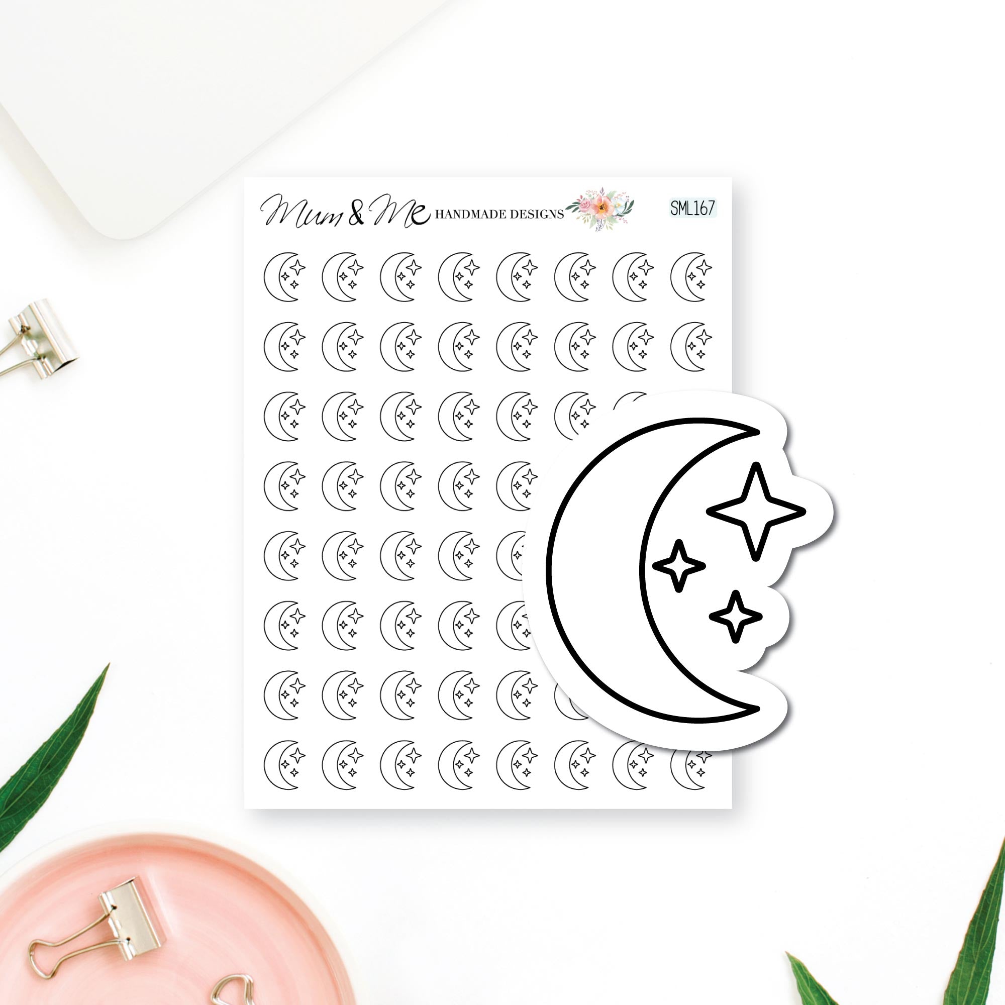 Stickers: Moon and Stars