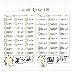 Stickers: Night Shift/Day Shift Script Icons