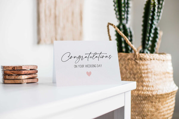 Congratulations Wedding Greeting Card by mumandmehandmadedesigns- An Australian Online Stationery and Card Shop